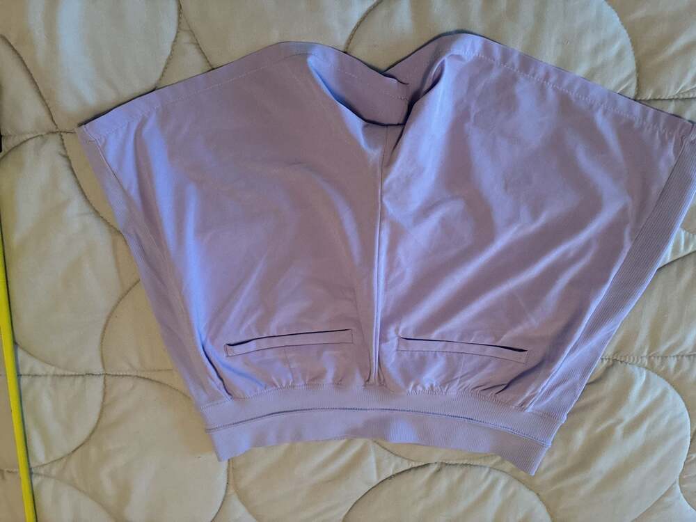 Athleta Brooklyn Short Light Blue Ribbed Waistband Sz 0 A670 - Picture 10 of 10